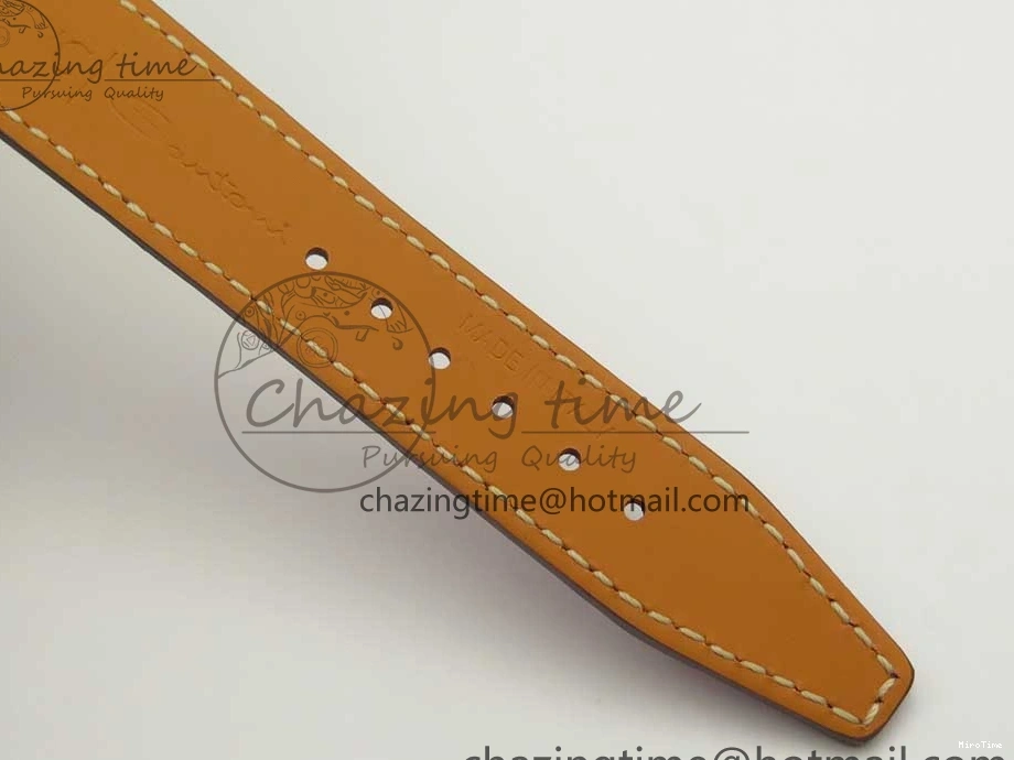 MIROTIME 0113 Portofino IW458101 Diamond Bezel SS MK 1:1 Best Edition Silver Dial On Purple Leather Strap MIYOTA Tailored 7166